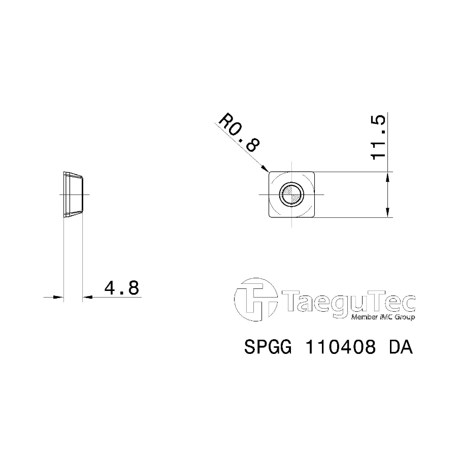 Фото 2: SPGG 110408 DA K10/C 3 пластина для сверл