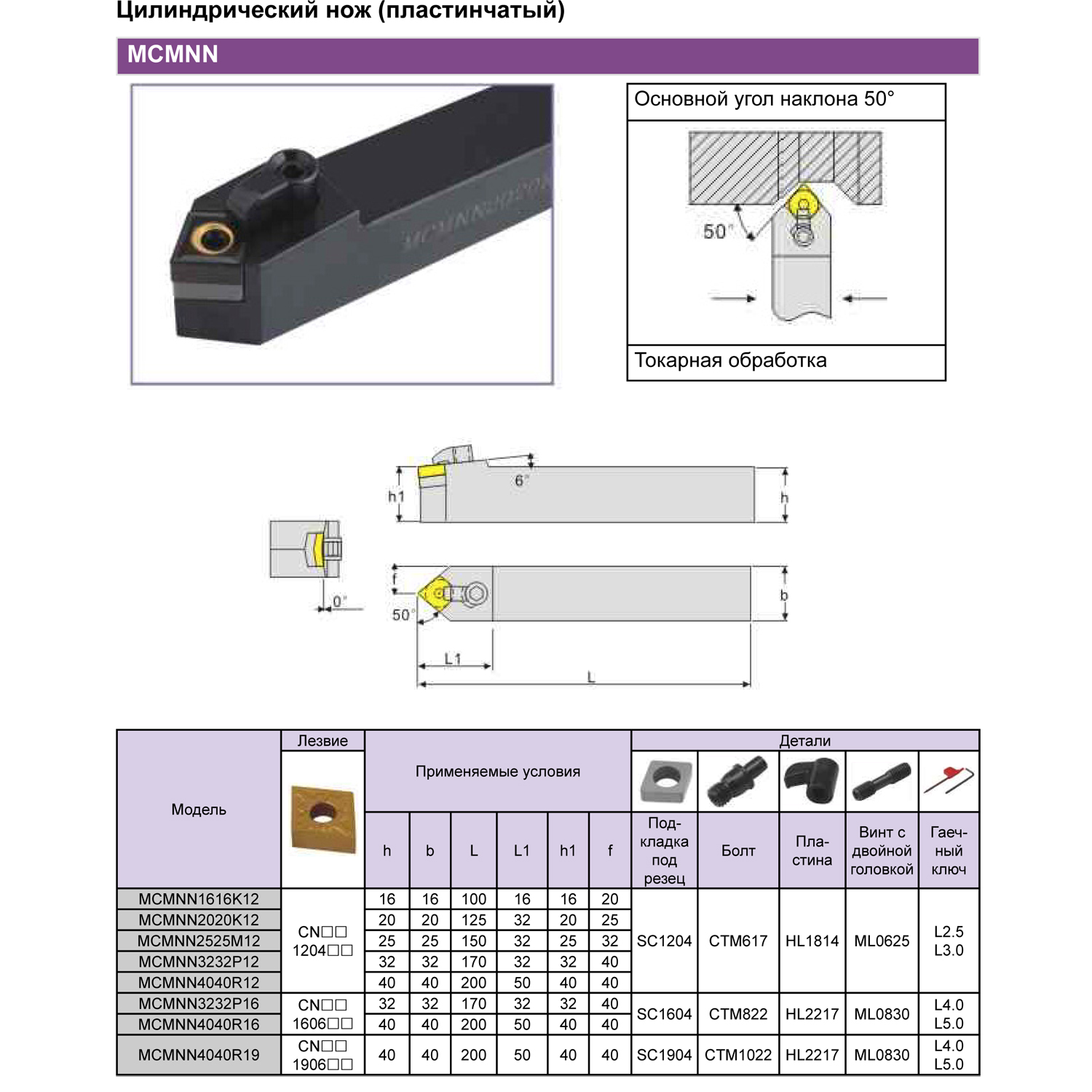 Фото 3: MCMNN3232P16 державка токарная (z) Qtool