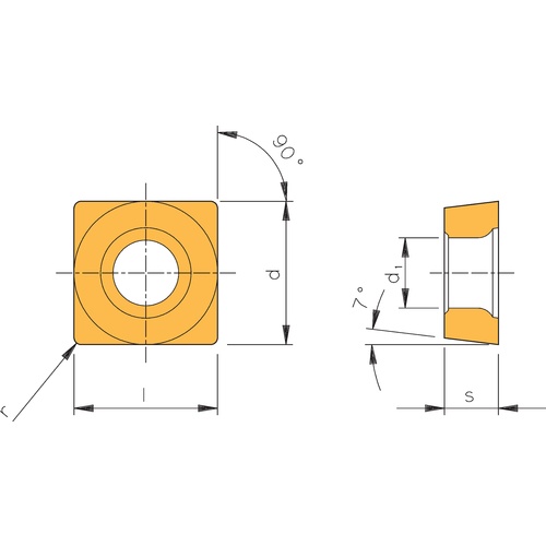 Фото 2: SCGT 09T304FN ALU AK10 пластина для точения