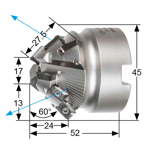 Фото 2: 215795 60 корпус фрезы фасочной под пластины