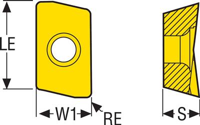 Фото 2: XOMX 180608 TR M14 F40M пластина для фрез