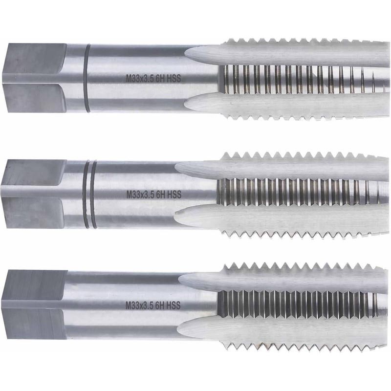 Метчик М33х3.5 DIN352 6h 125мм a=20 набор метчиков 3 шт Qtool - фотография 1 Фото 1: Метчик М33х3.5 DIN352 6h 125мм a=20 набор метчиков 3 шт Qtool