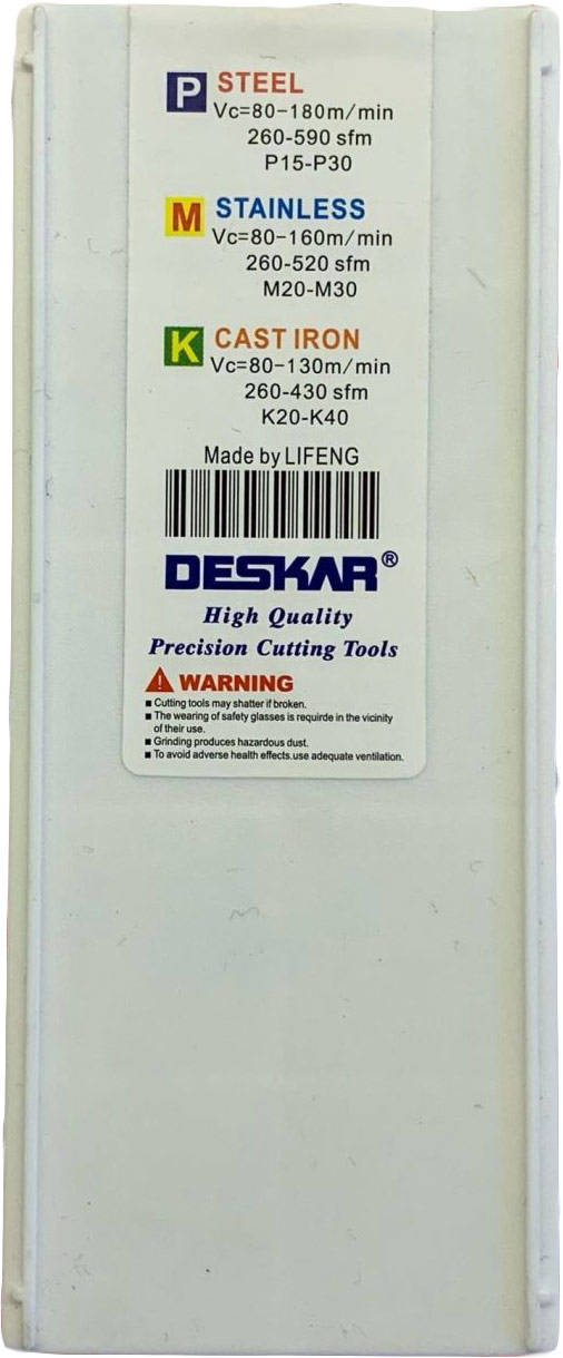 Фото 7: 22ER 5 TR LDA пластина резьбовая DESKAR