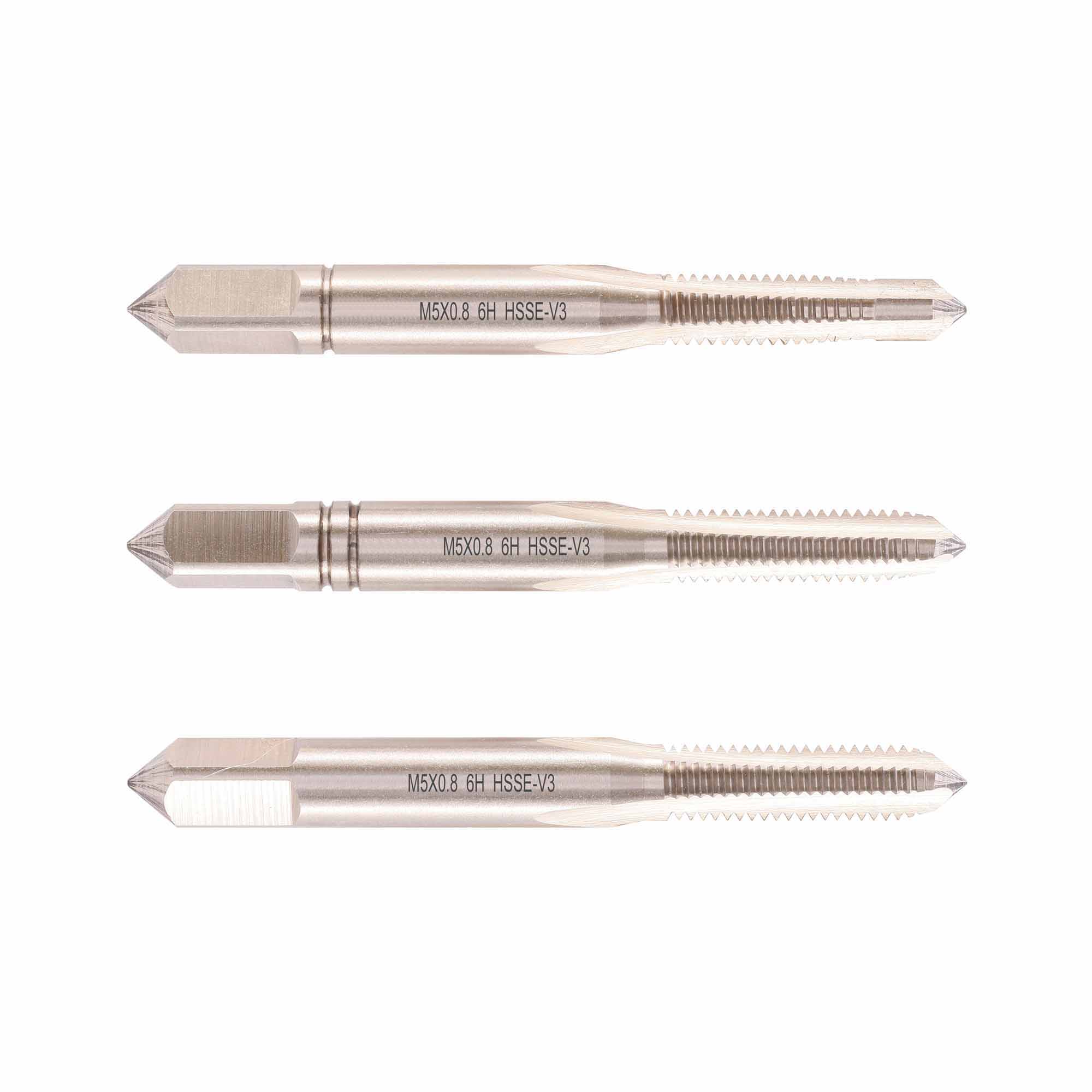 М 5.0х0.8 с цапфой DIN352 HSS-EV3 6h набор метчиков 3 шт Qtool - фотография 1 Фото 1: М 5.0х0.8 с цапфой DIN352 HSS-EV3 6h набор метчиков 3 шт Qtool