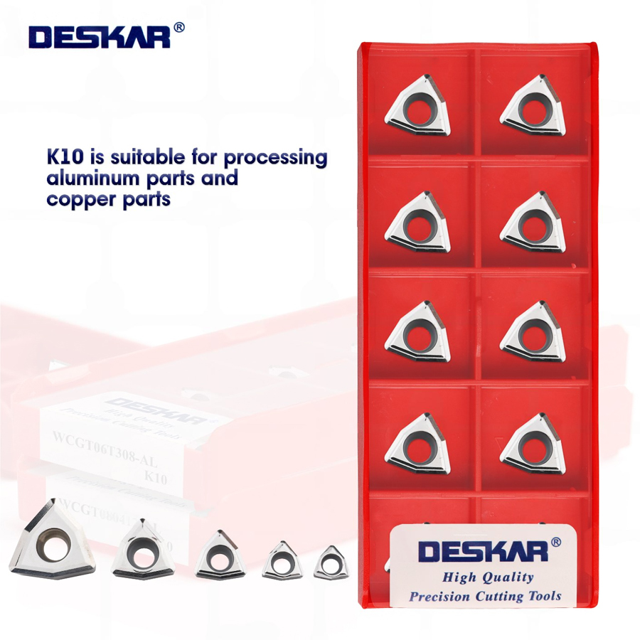 Фото 4: WCGT06T308 AL K10 пластина для точения DESKAR