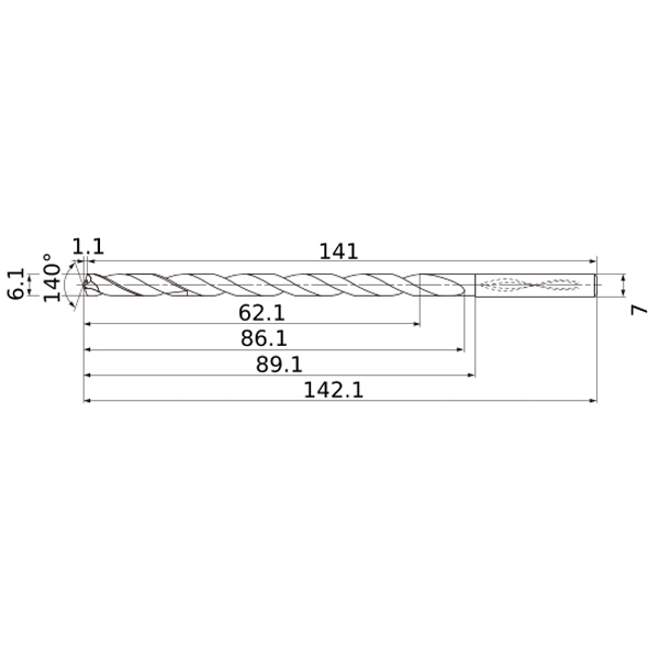 Фото 2: MNS0610X10DB TF15 сверло твердосплавное под СОЖ