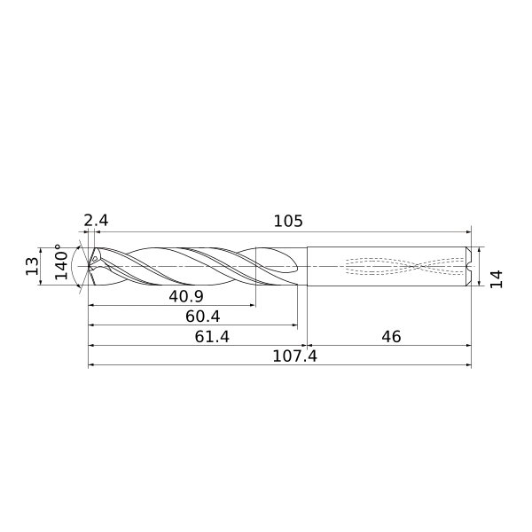 mps1-1300s-din-c dp1021 схема твердосплавного сверла с размерами
