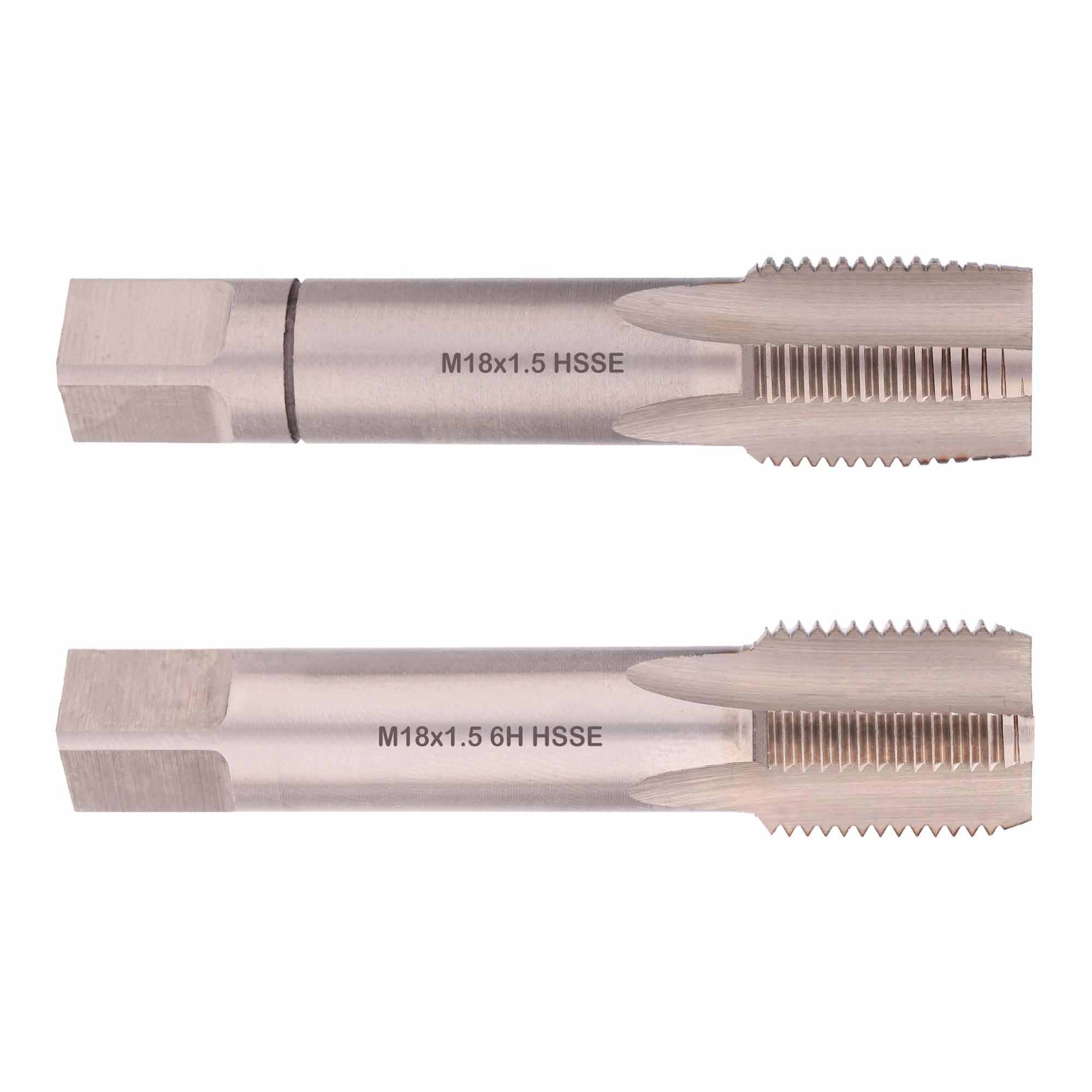 М18х1.5 DIN2181 HSS-E 6h 80мм a=11 набор метчиков 2 шт Qtool - фотография 1 Фото 1: М18х1.5 DIN2181 HSS-E 6h 80мм a=11 набор метчиков 2 шт Qtool