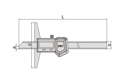 Фото 2: 1149-150 Штангенглубиномер водонепроницаемый ШГЦ-150, 0.01мм/0.0005"