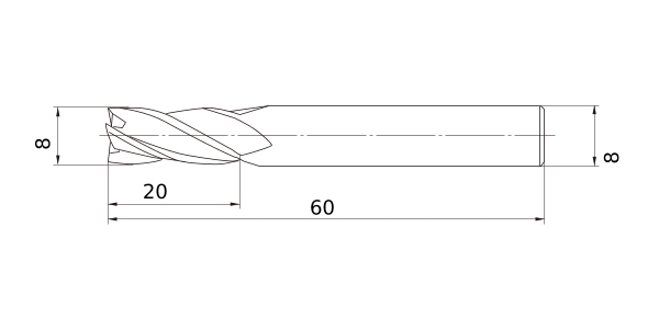 Фото 2: MS4MCD0800 фреза