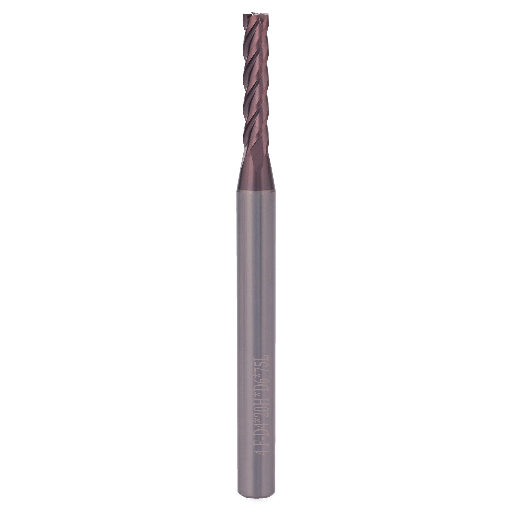 4х6х20х75 ц/х 4F TiAlN фреза концевая Qtool - фотография 1 Фото 1: 4х6х20х75 ц/х 4F TiAlN фреза концевая Qtool