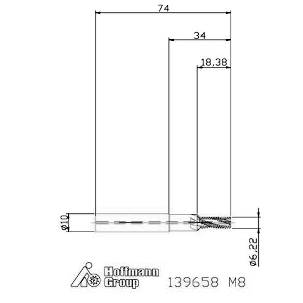 Фото 2: 139658 M8 резьбофреза