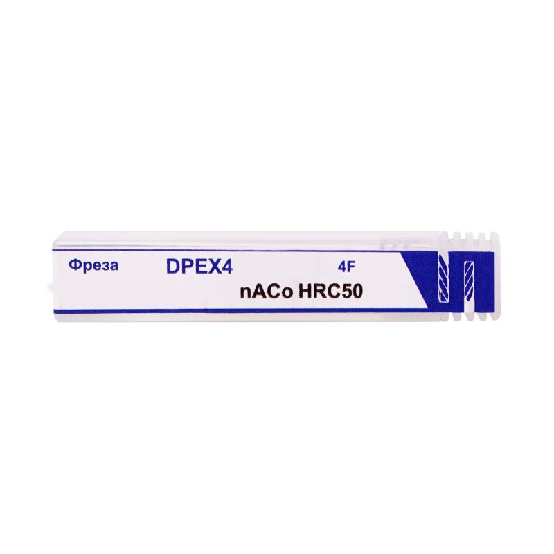 Фото 2: 4.0х4х12х50 4F nACo фреза концевая DPEX4040450 Qtool