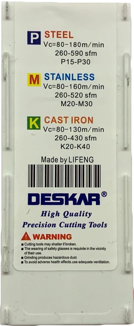 Фото 7: 16IR 3.0 ISO LDA пластина резьбовая DESKAR