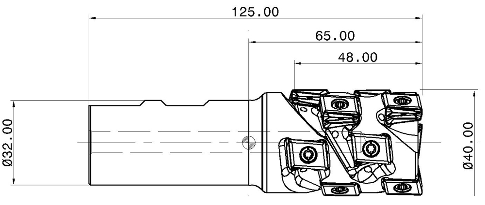 Фото 2: T490 LNK-D50-59-4-W42-13 фреза со сменными пластинами