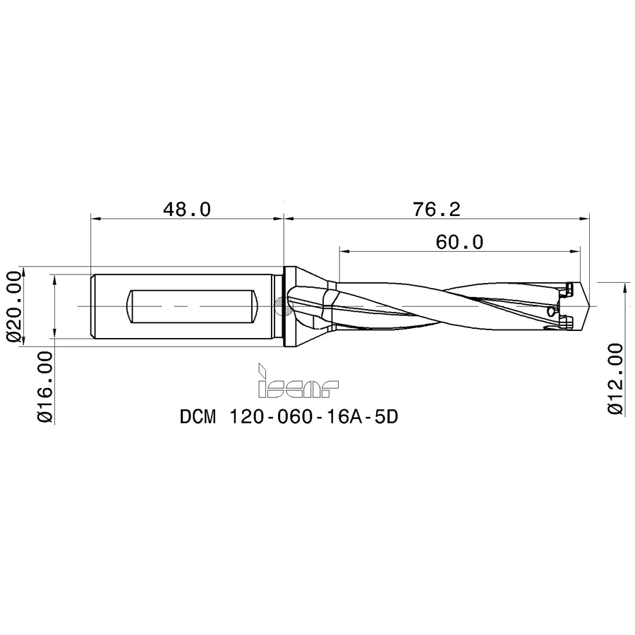 dcm 120-060-16a-5d схема корпуса сверла для пластин с размерами