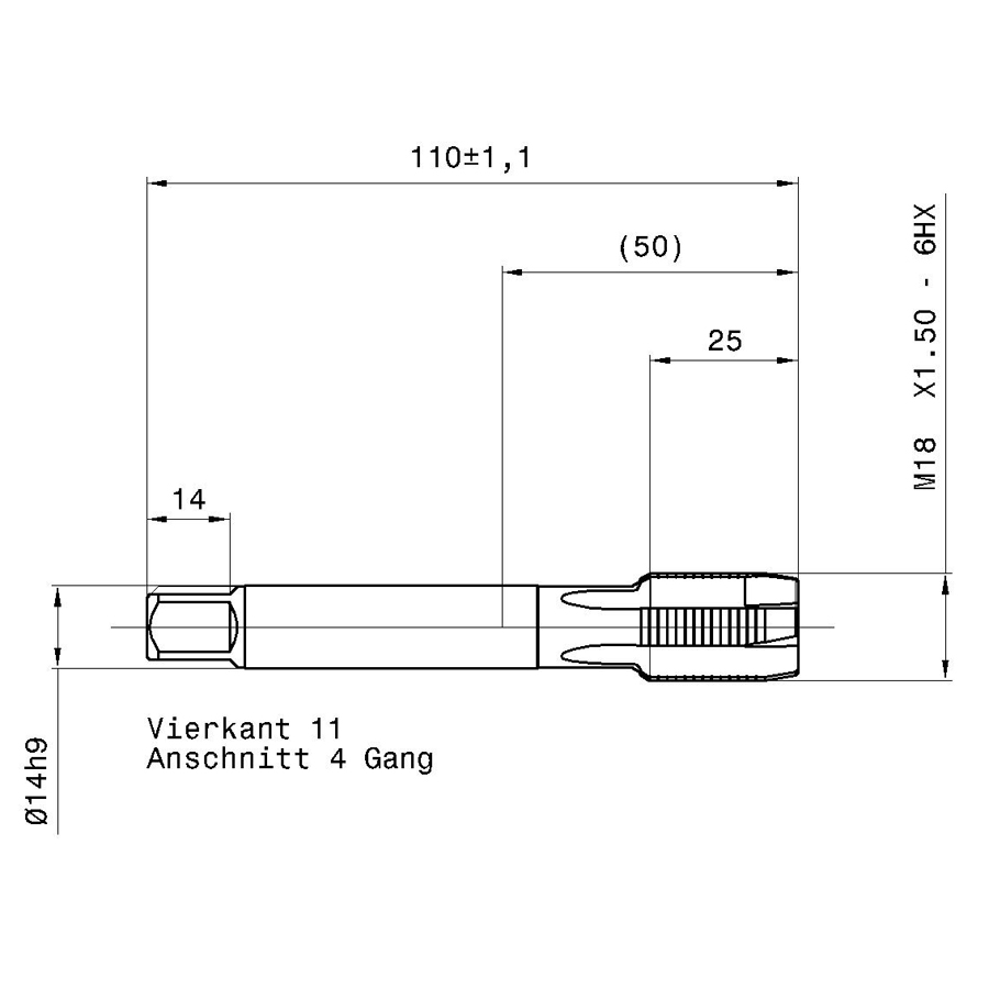 4219 18.007 m18х1,5 схема с размерами метчик машинный m