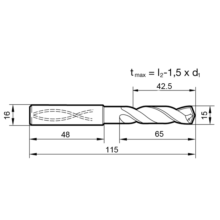 Фото 2: 5510 15.000 сверло твердосплавное