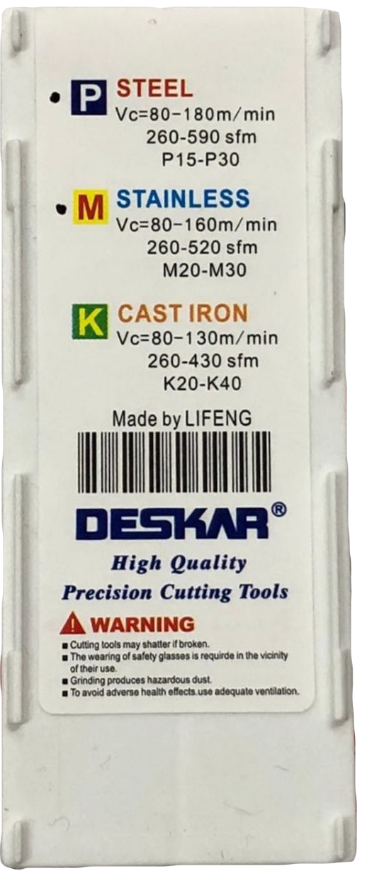 Фото 8: 16ER 8UN LDA пластина резьбовая DESKAR