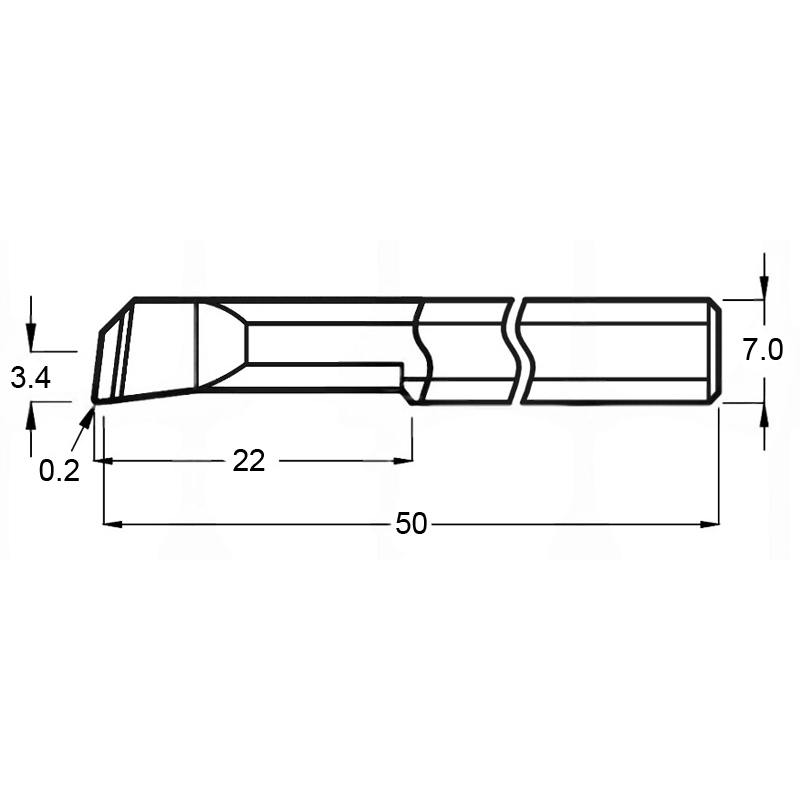 Фото 2: MTR 7 R0.2 L22 минирезец Deskar