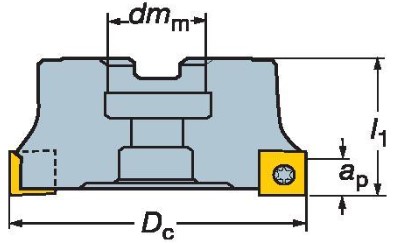 Фото 2: R290-100Q32-12M фреза торцевая насадная