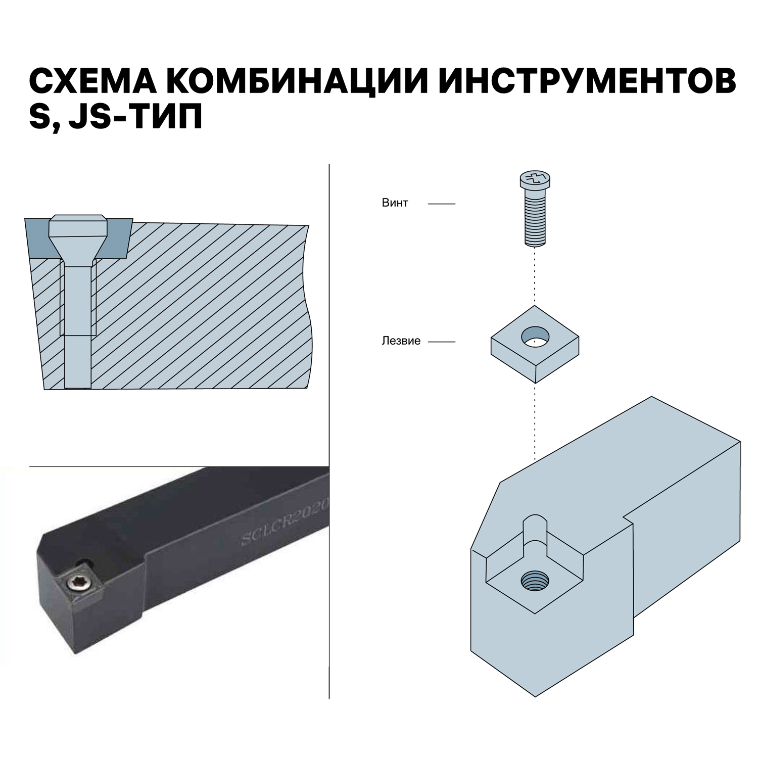 Фото 3: SCLCL2020K09 державка для наружного точения DESKAR