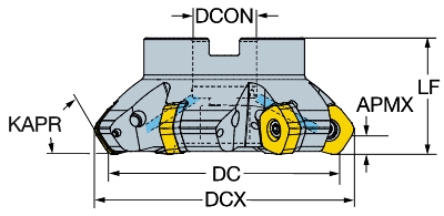 Фото 2: 357-125Q40-24M фреза торцевая насадная