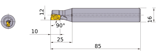 Фото 2: APX3000R121SA16SA фреза со сменными пластинами