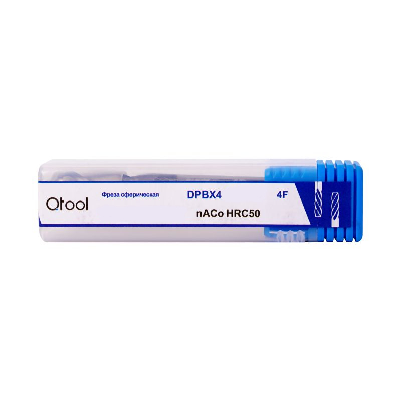 Фото 2: 20х20х40х150 4F nACo фреза сферическая DPBX42020150 Qtool
