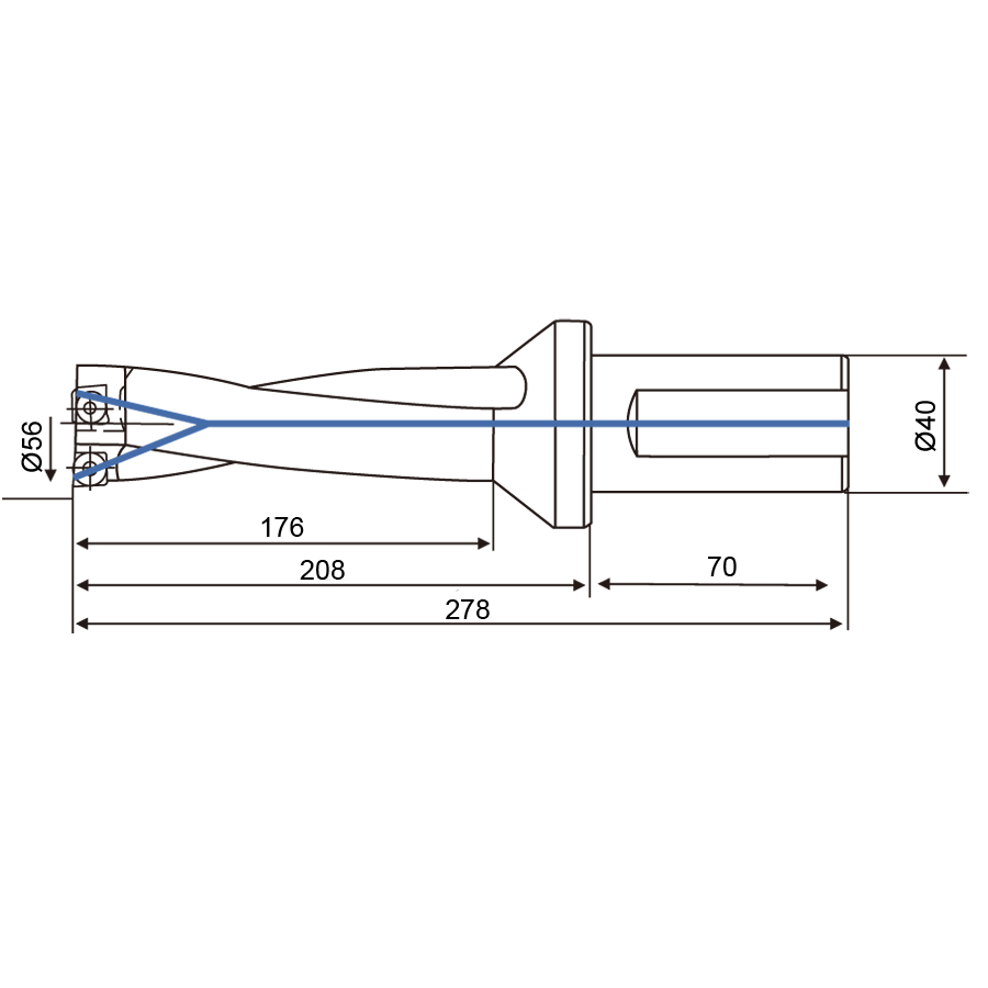 Фото 2: 56мм C40-3D56-176SP09 cверло корпусное (z)