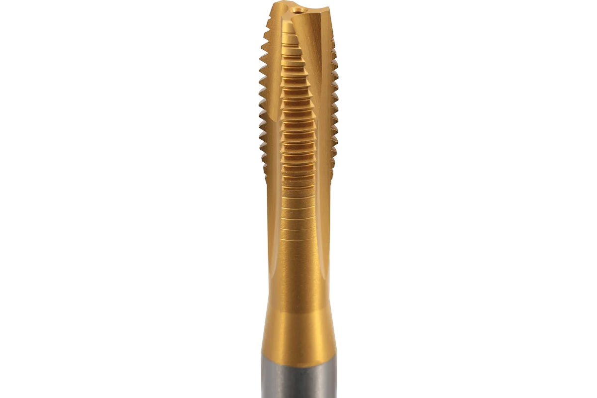 Фото 2:  М10х1.5  DIN371 HSS-EPM-TiN 6h B/4-5P метчик Qtool