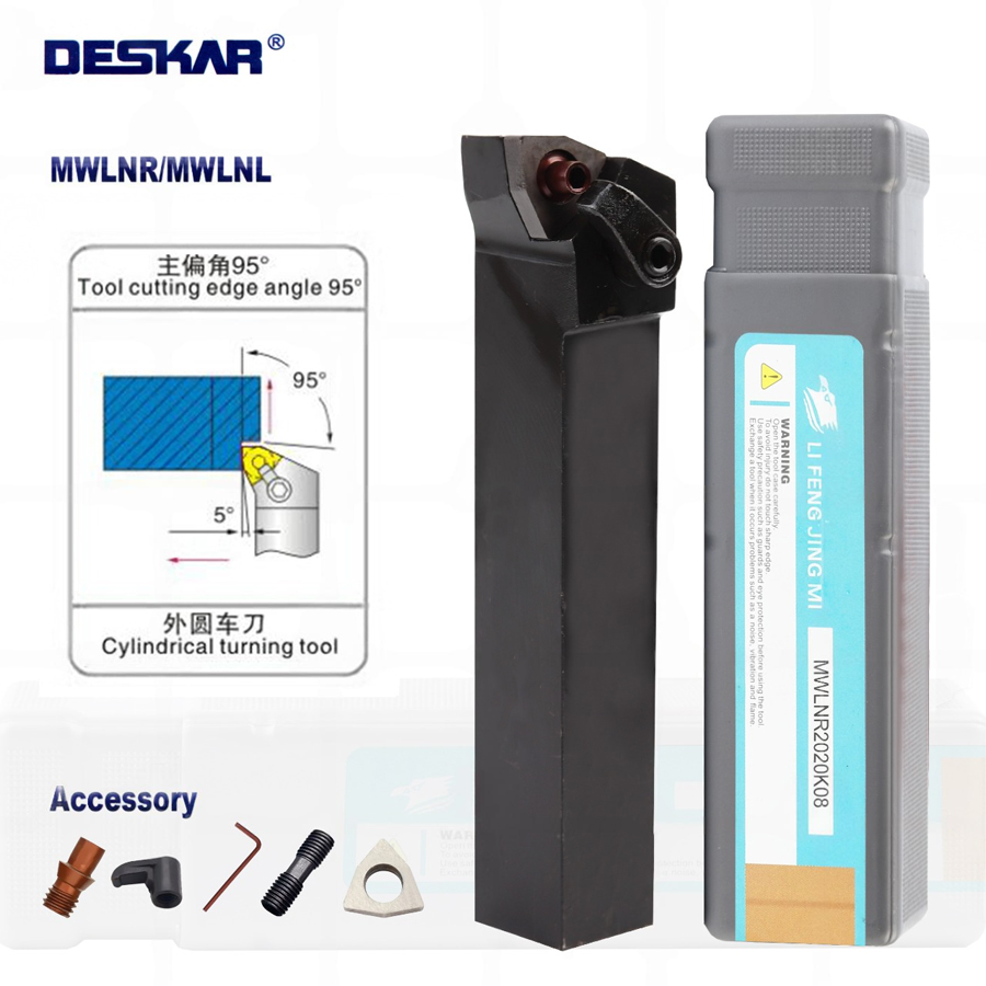 Фото 2: MWLNR2020K08 державка для наружного точения DESKAR
