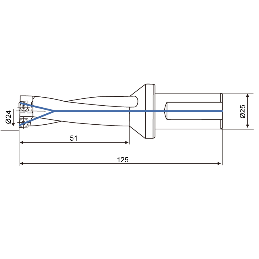 Фото 2: 24.0мм C25-2D24-51SP07 cверло корпусное (z)