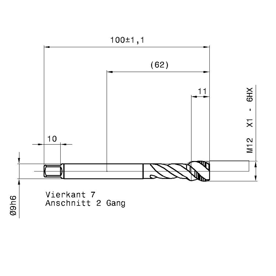 4635 12.005 m12x1 схема метчика машинного m с размерами