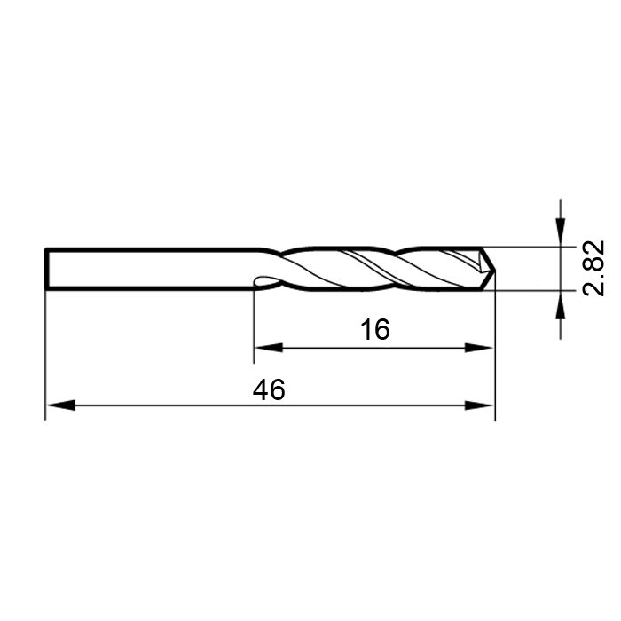 Фото 2: 2463 2.820 сверло твердосплавное