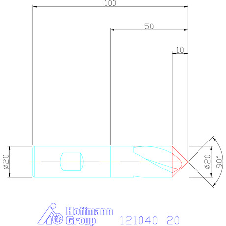 121040 20 схема центровочного сверла с размерами
