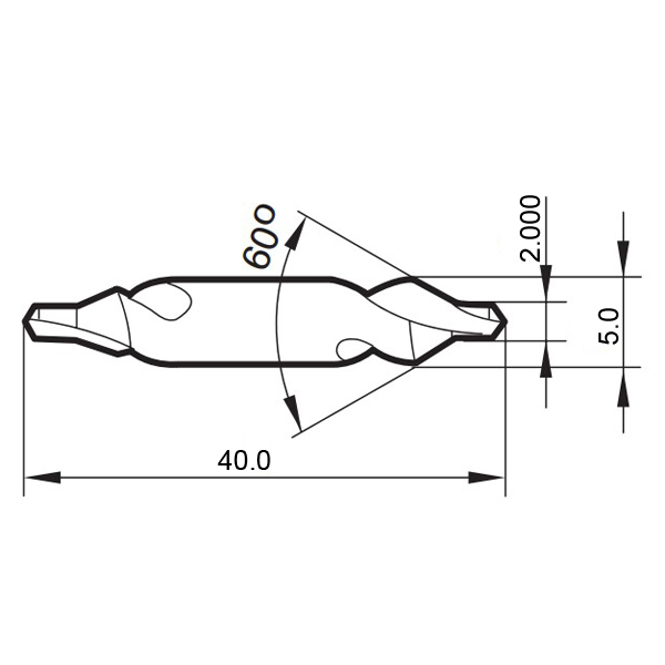 Фото 2: 8912 2.000 сверло центровочное