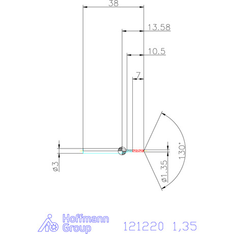 Фото 2: 121220 1.35 cверло твердосплавное 