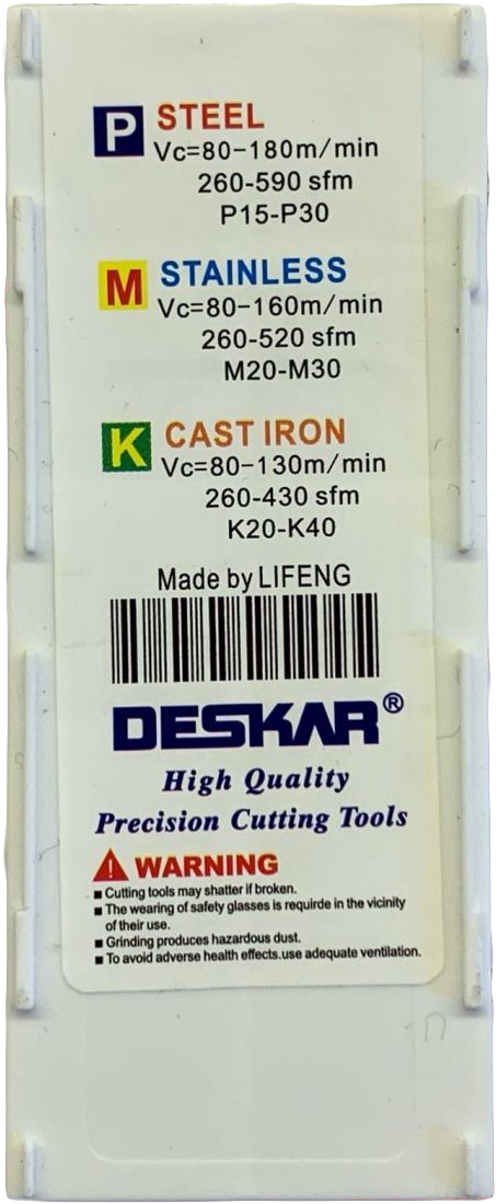 Фото 7: 16ER 3.5 ISO LDA пластина резьбовая DESKAR