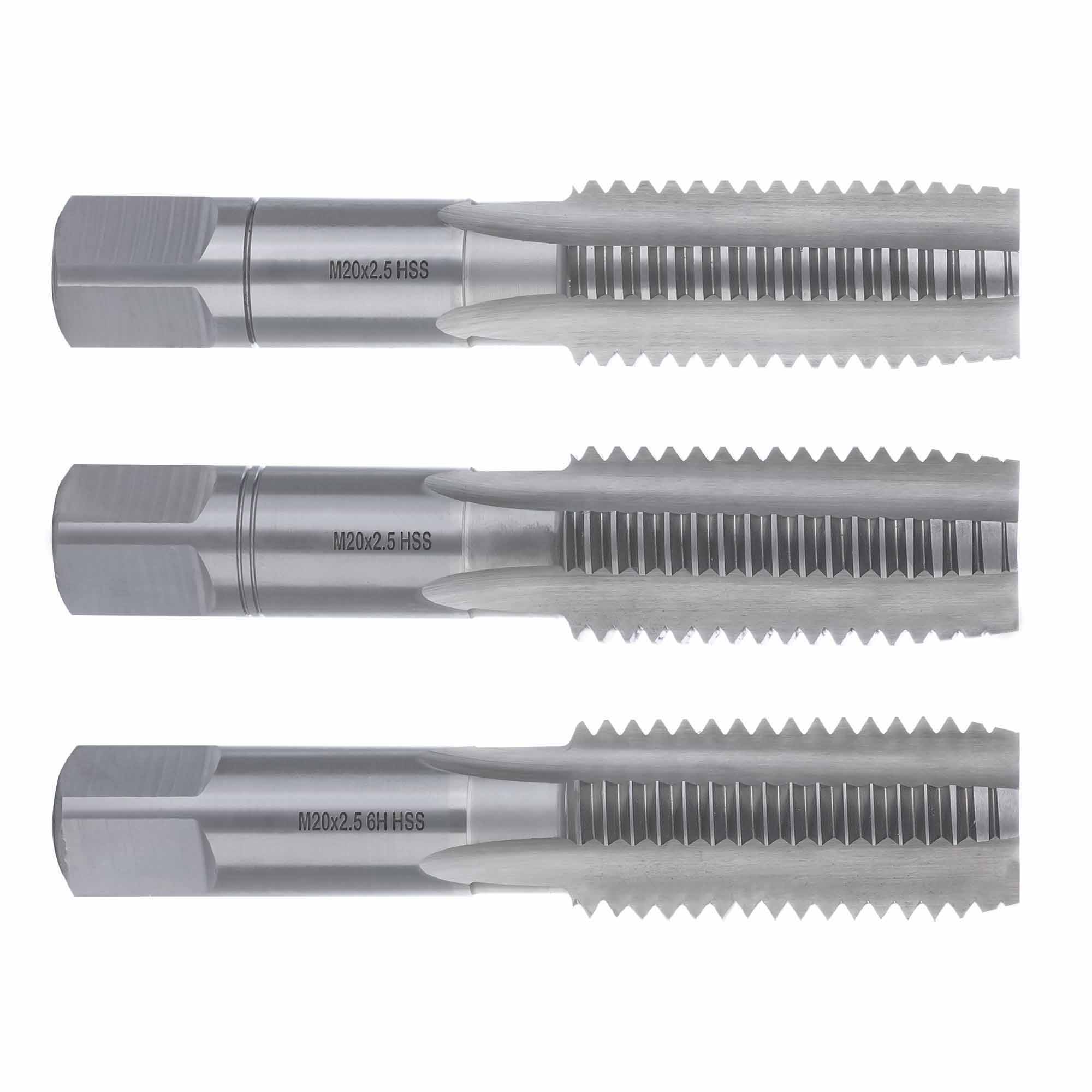 Метчик М20х2.5 DIN352 6h 95мм a=12 набор метчиков 3 шт Qtool - фотография 1 Фото 1: Метчик М20х2.5 DIN352 6h 95мм a=12 набор метчиков 3 шт Qtool