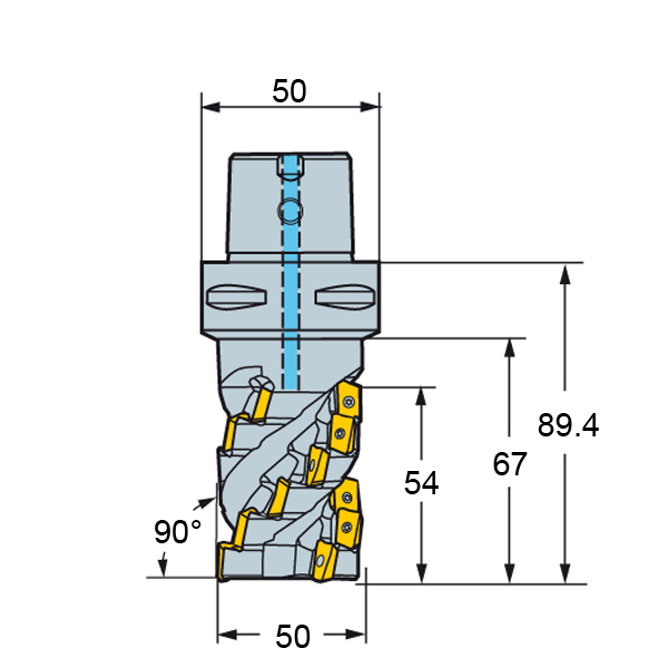 Фото 2: R390-050C5-54M фреза со сменными пластинами