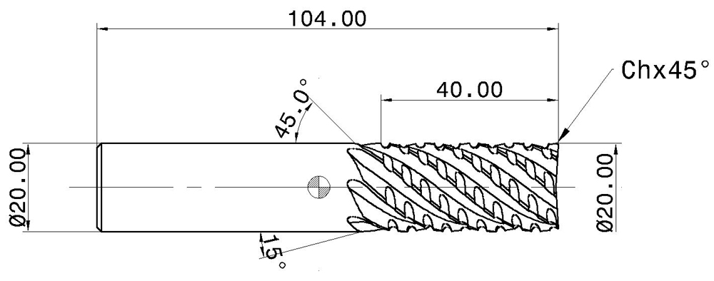 Фото 2: ECR-B7M 20-40C20-104 фреза