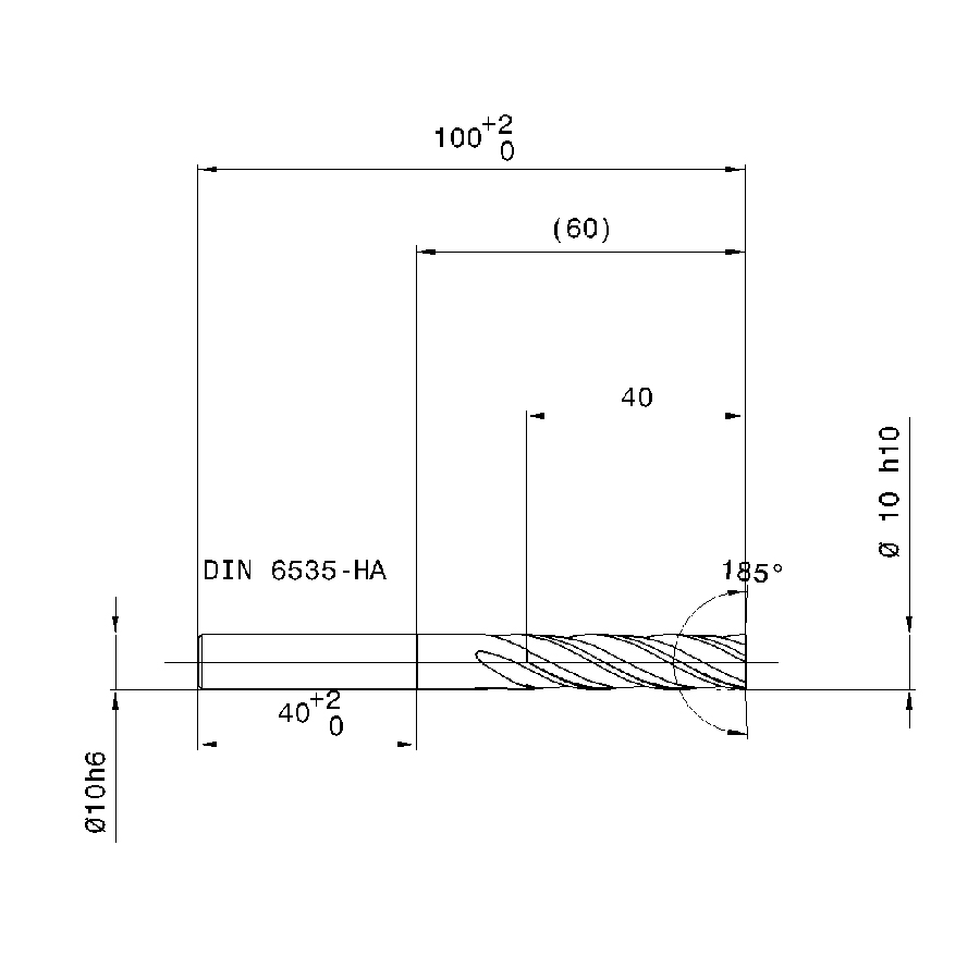 Фото 2: 5556 10.000 фреза концевая