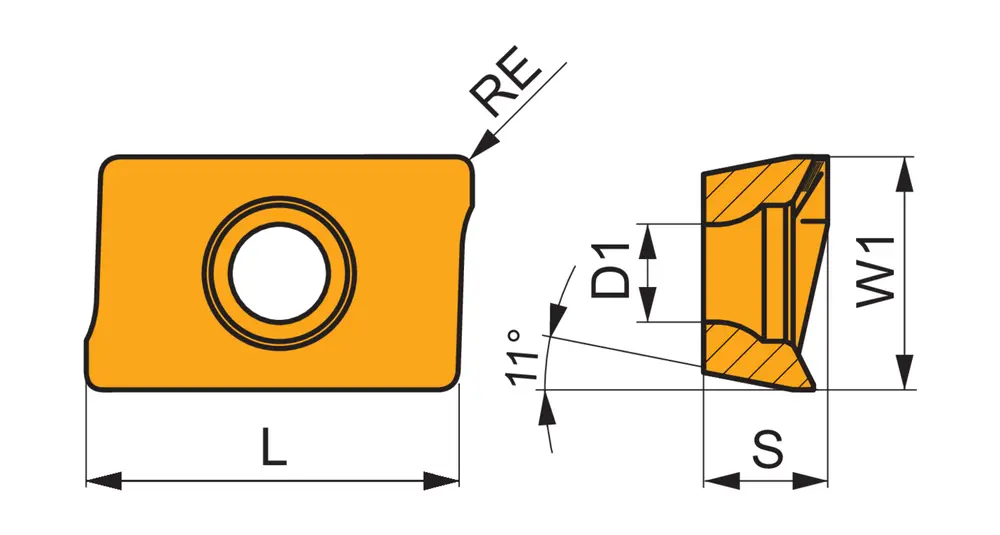 Фото 2: APKT 1003PDER M 8230 пластина для фрез