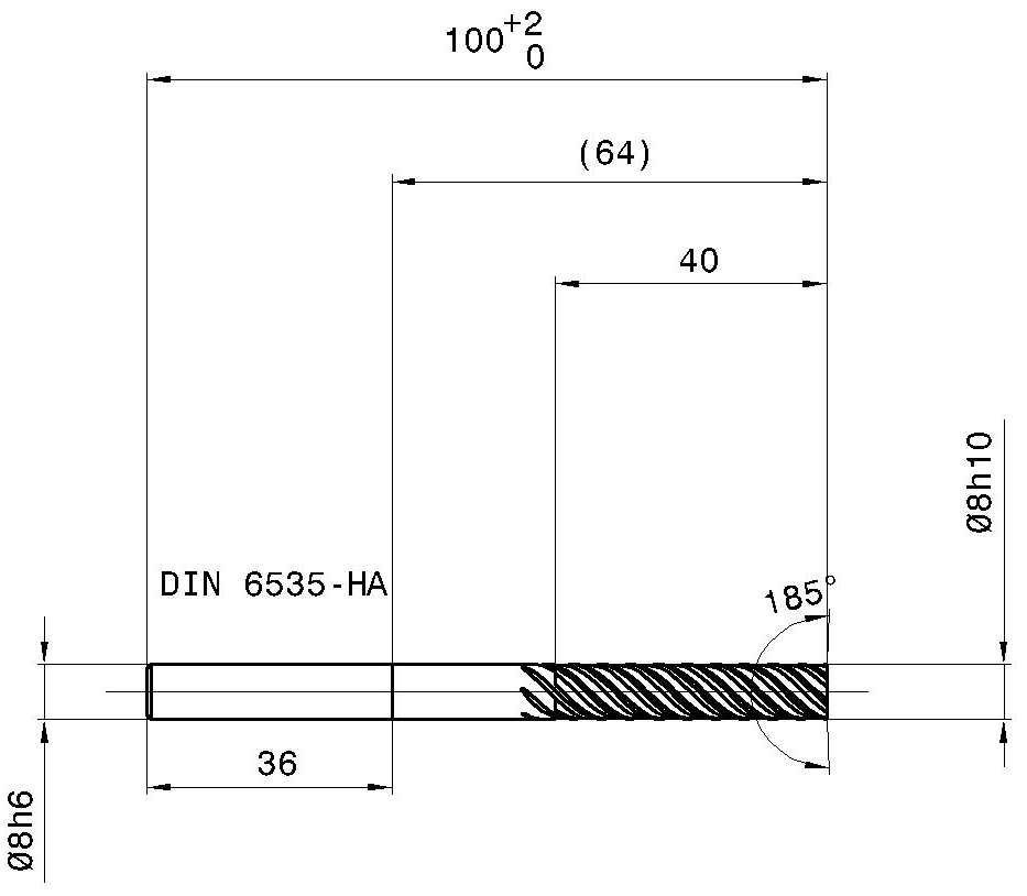 Фото 2: 5729 8.000 фреза концевая
