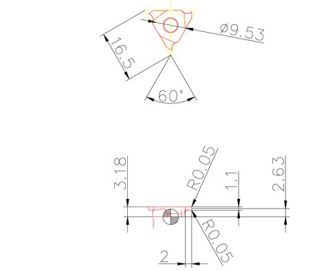 Фото 2: 273900 1.1 HU9315 отрезная, канавочная пластина