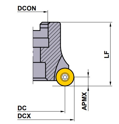 Фото 2: RRD080P-066A05R фреза торцевая насадная