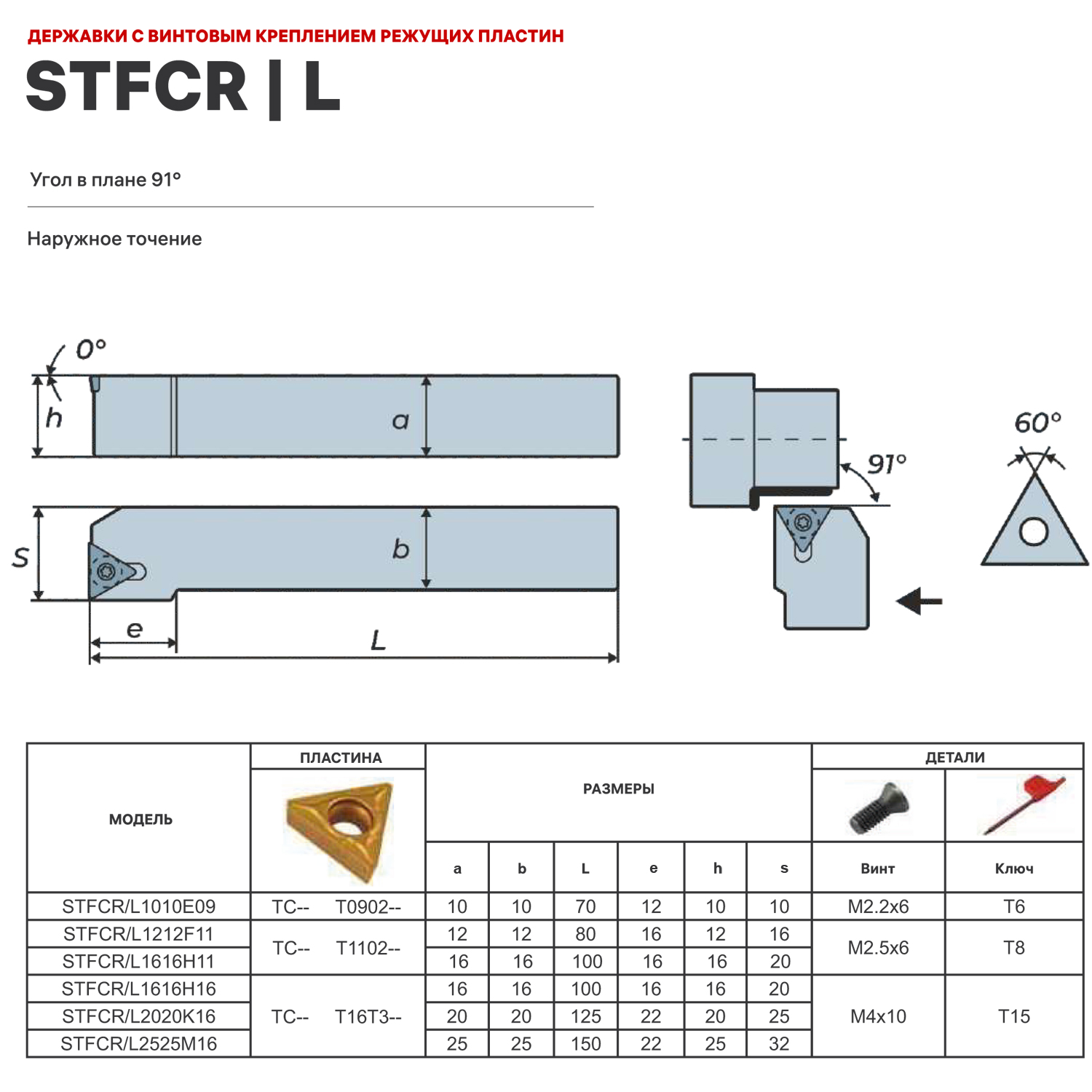 Фото 2: STFCL1616H16 державка для наружного точения DESKAR