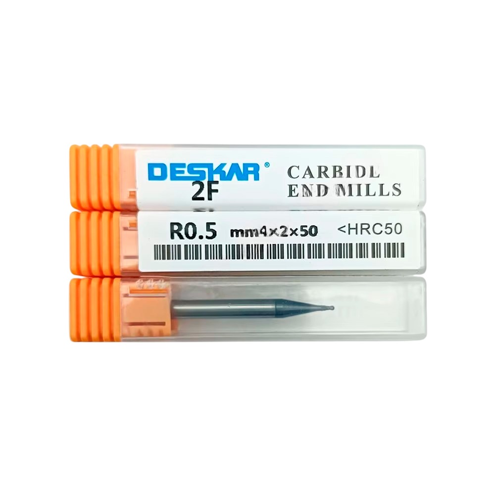 Фото 4: R0,5 4х2х50 ц/х 2F TiALN фреза сферическая Deskar