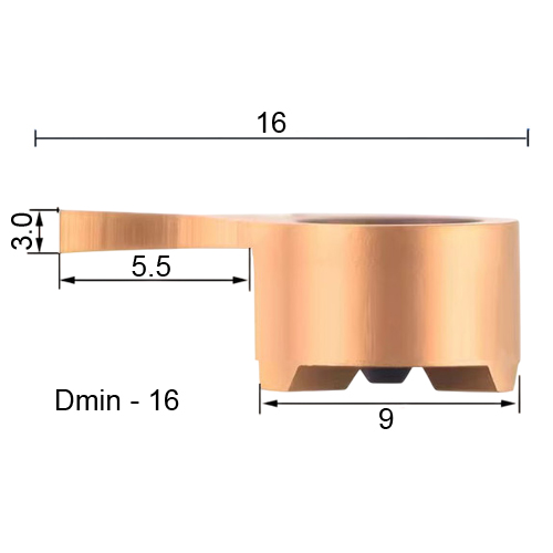 Фото 2: MB09 300 5.5 D16 LF6018 пластина для внутренней канавки DESKAR